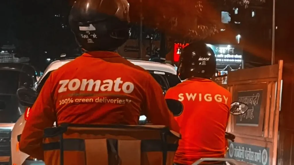 Swiggy-Ltd.s-rider-and-Zomato-Ltd.s-rider-seen-on-bike-in-Mumbai.-Photo-Mahima-Vachhrajani-Source-NDTV-Profit-13112024